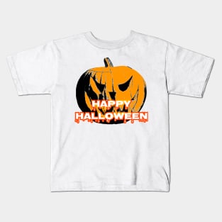 Happy Halloween Pumpkin Kids T-Shirt